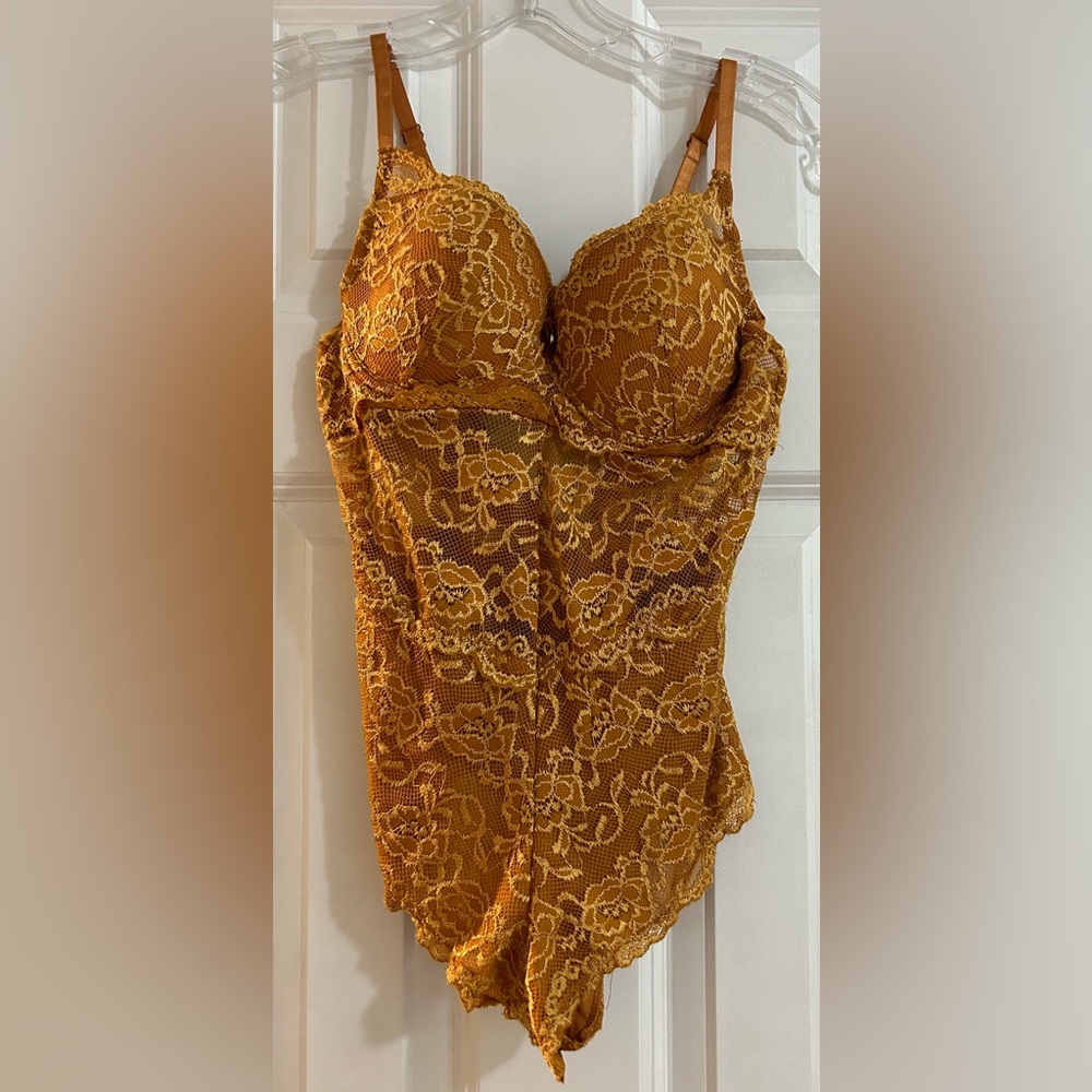 Lace Chemise in Mustard